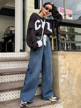 DAZY Drawstring Waist Wide Leg Jeans
